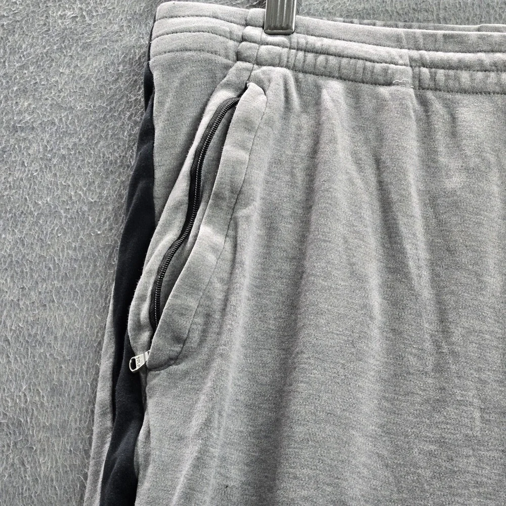 Polo‎ Ralph Lauren Men Pants L Gray Embroidered Sweatpants Jogger Zipper 25